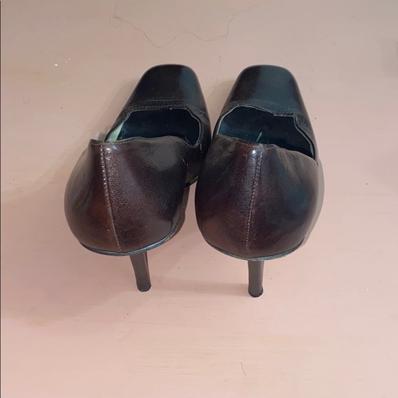 Gucci Brown Square Toe Heels sz 8.5 - Picture 5 of 7